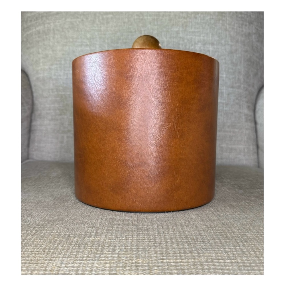 Vintage Faux Leather Elmar M.F.G. Ice Bucket